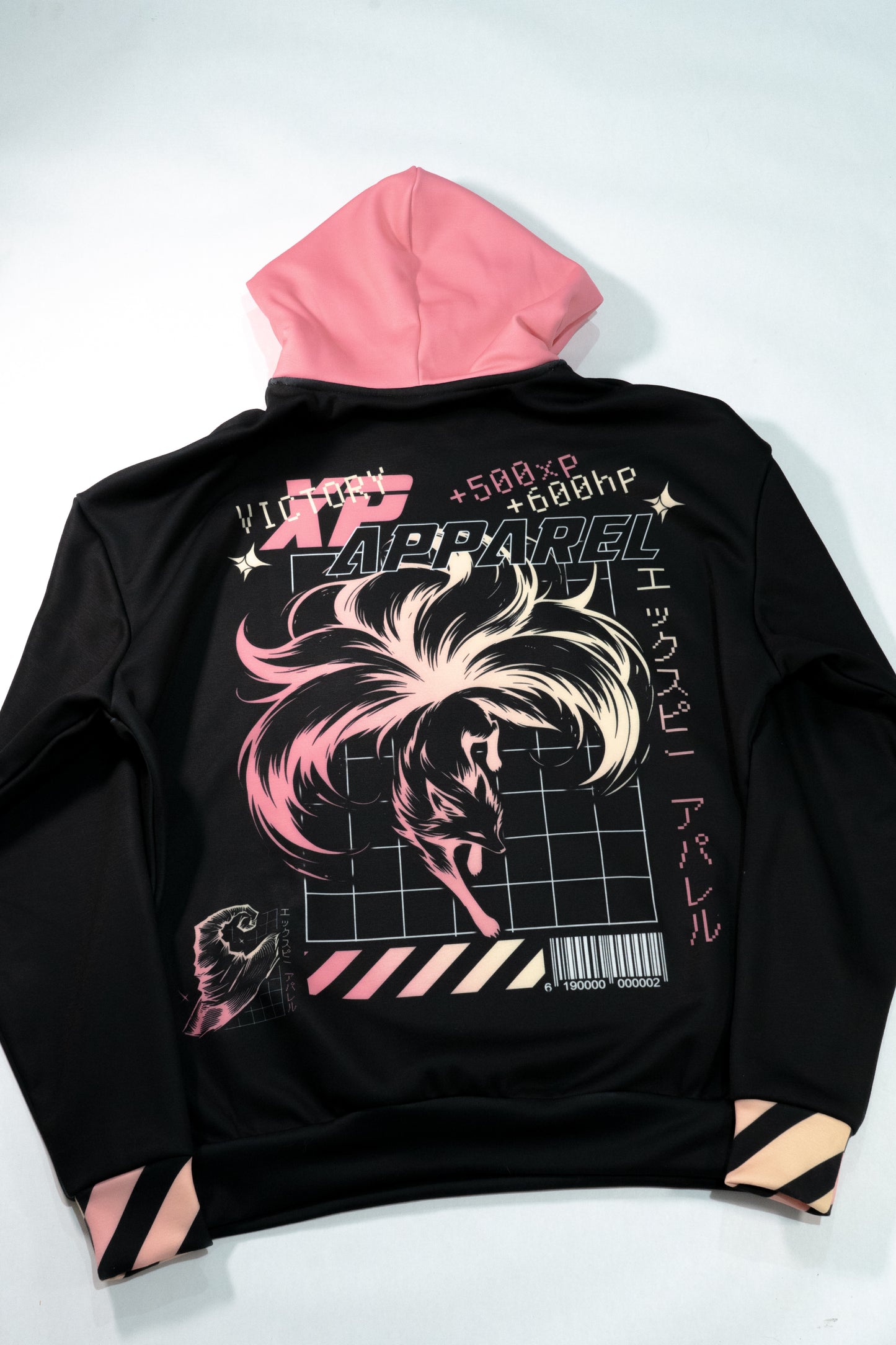 XP Apparel Heavy Oversized Kitsune Magic Fox Hoodie