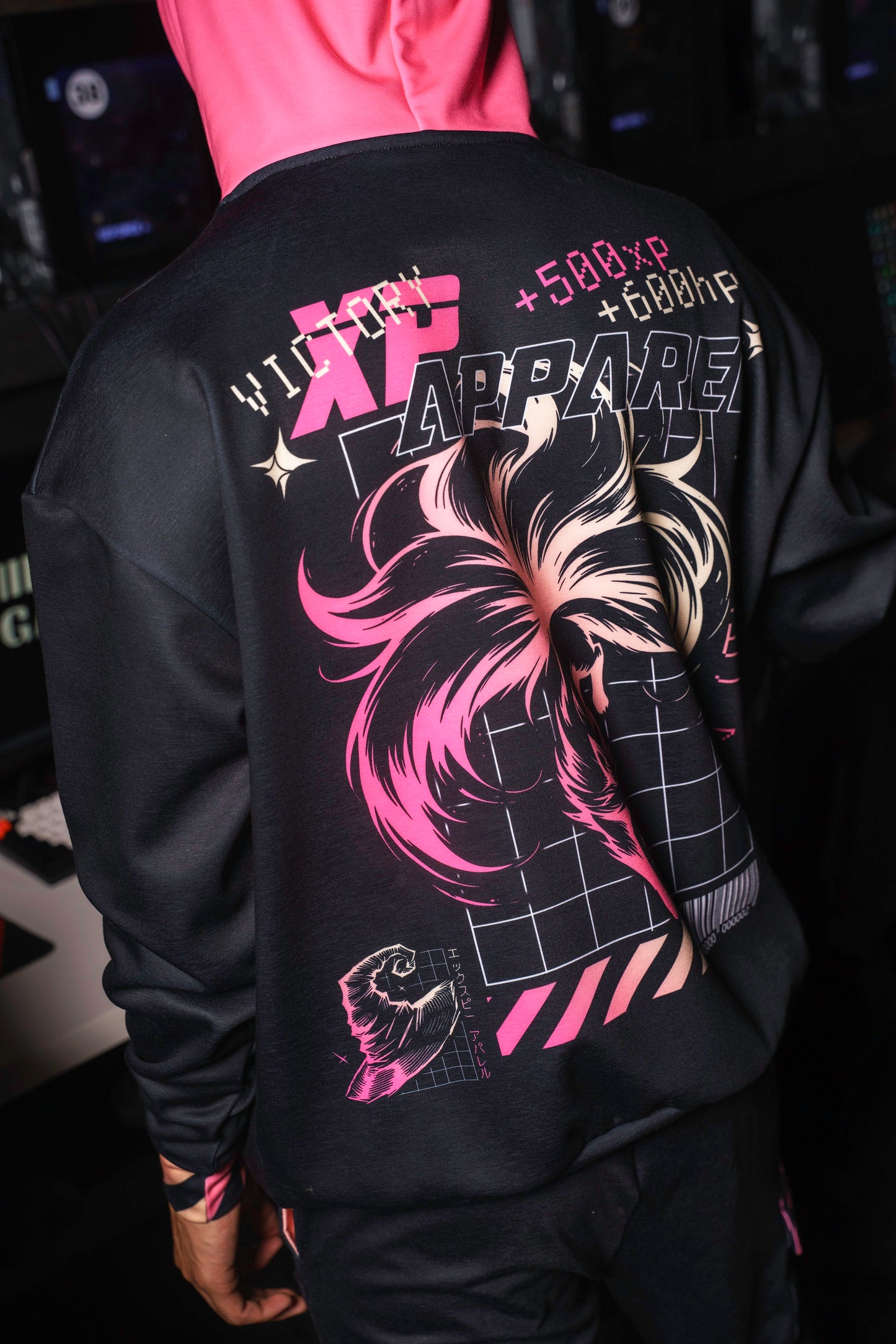 XP Apparel Heavy Oversized Kitsune Magic Fox Hoodie