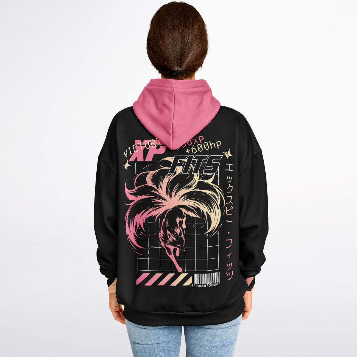 XP FITS KITSUNE MAGIC FOX Heavy Oversized Hoodie